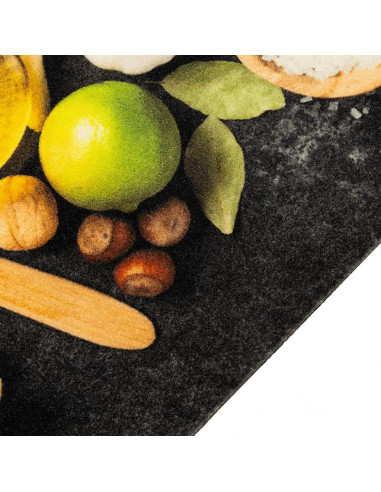 Tappeto da Cucina Lavabile Spezie 60x180 cm Velluto
