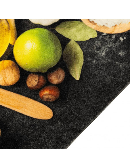 Tappeto da Cucina Lavabile Spezie 60x180 cm Velluto