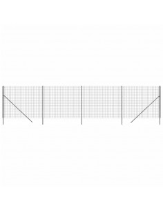 Recinzione Metallica Antracite 1,8x10 m in Acciaio Zincato 2