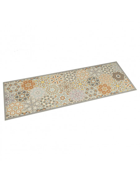 Tappeto da Cucina Lavabile Pastello Esagono 45x150 cm Velluto
