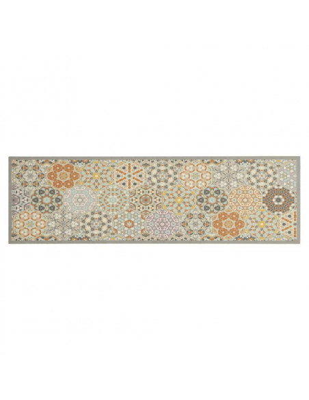 Tappeto da Cucina Lavabile Pastello Esagono 45x150 cm Velluto