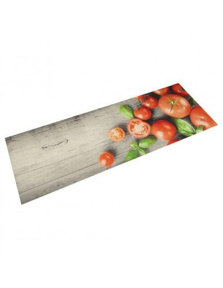 Tappeto da Cucina Lavabile Pomodori 45x150 cm in Velluto