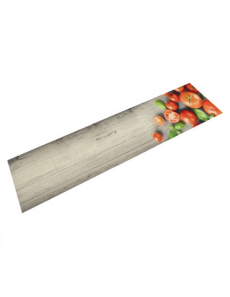 Tappeto da Cucina Lavabile Pomodori 60x300 cm in Velluto