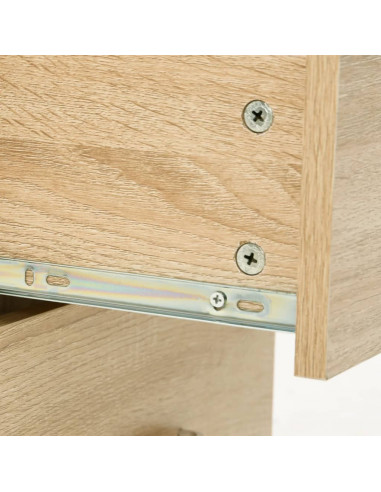 Set Mobili da Bagno 5 pz Rovere in Legno Multistrato