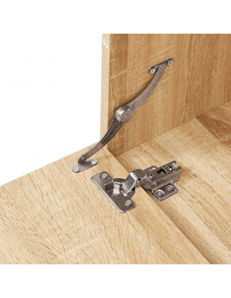 Set Mobili da Bagno 6 pz Rovere in Legno Multistrato