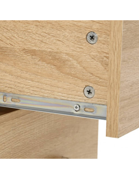 Set Mobili da Bagno 7 pz Rovere in Legno Multistrato