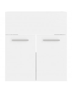 Set Mobili da Bagno Bianco in Legno Multistrato