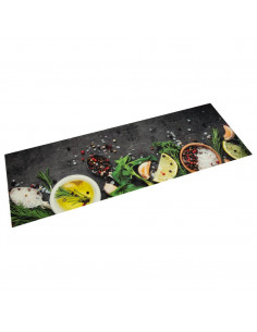 Tappeto da Cucina Lavabile Spezie 60x180 cm Velluto