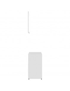 Set Mobili da Bagno Bianco in Legno Multistrato