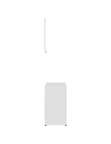 Set Mobili da Bagno Bianco in Legno Multistrato