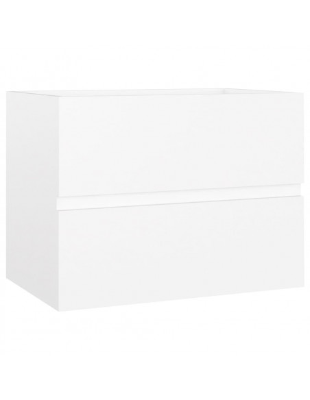 Set Mobili da Bagno Bianco in Legno Multistrato