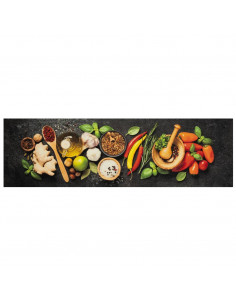 Tappeto da Cucina Lavabile Spezie 45x150 cm Velluto 2