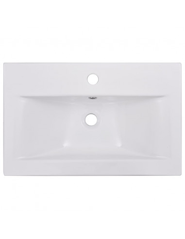 Set Mobili da Bagno Bianco in Legno Multistrato