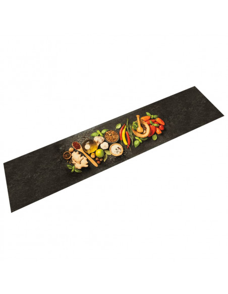 Tappeto da Cucina Lavabile Spezie 60x300 cm Velluto