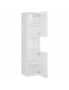 Set Mobili da Bagno Bianco in Truciolato 2