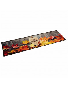 Tappeto da Cucina Lavabile Autunno 60x300 cm in Velluto