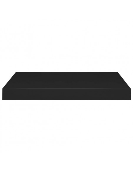 Scaffali a Parete 4 pz Neri 50x23x3,8 cm in MDF