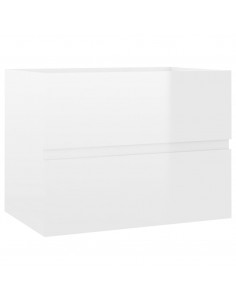 Set Mobili da Bagno Bianco Lucido in Truciolato 2