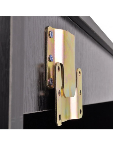 Set Mobili da Bagno con Lavabo 3 pz Nero