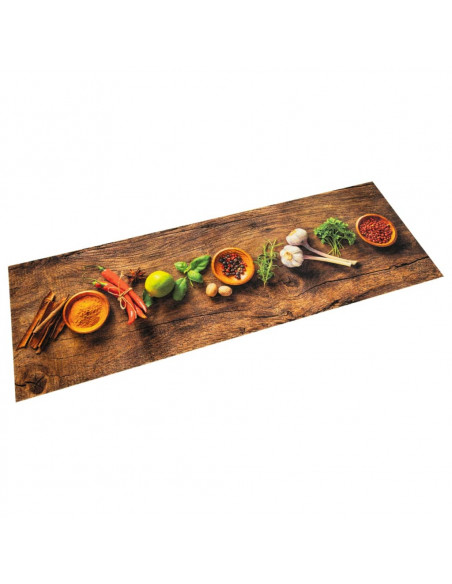 Tappeto da Cucina Lavabile Spezie 60x300 cm Velluto