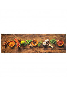 Tappeto da Cucina Lavabile Spezie 45x150 cm Velluto 2