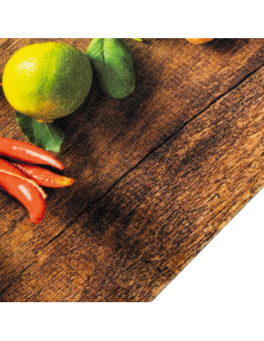 Tappeto da Cucina Lavabile Spezie 45x150 cm Velluto