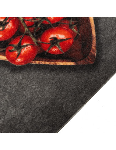 Tappeto da Cucina Lavabile Testo Cucinare 60x180 cm in Velluto