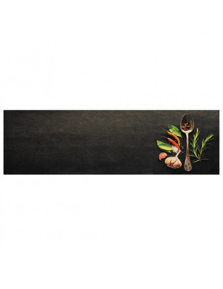 Tappeto da Cucina Lavabile Spezie 45x150 cm Velluto