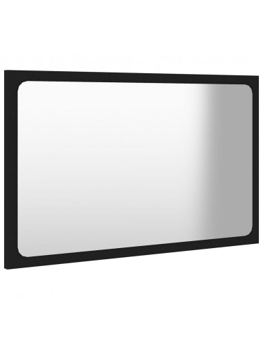 Set Mobili da Bagno Nero in Legno Multistrato