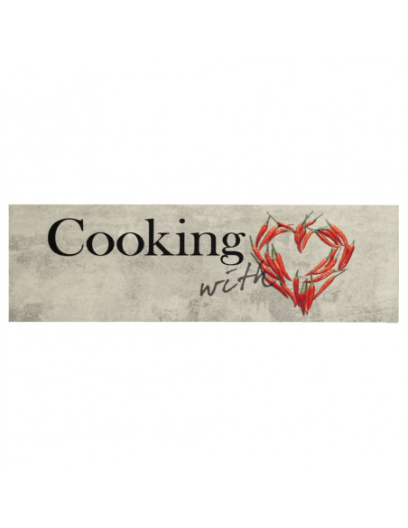 Tappeto da Cucina Lavabile Cucinare 60x180 cm in Velluto
