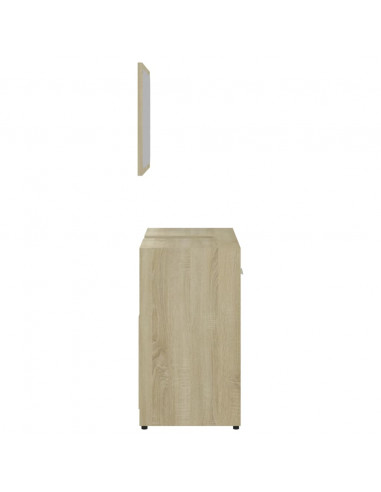 Set Mobili da Bagno Rovere Sonoma in Legno Multistrato