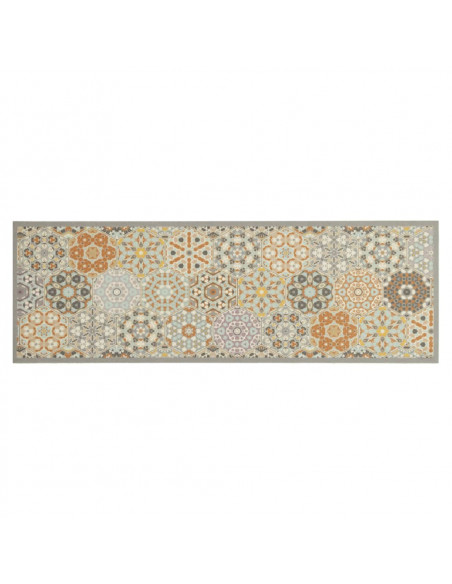 Tappeto da Cucina Lavabile Pastello Esagono 60x180 cm Velluto
