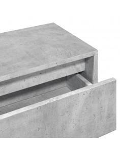 Set Mobili da Ingresso 4 pz Grigio Cemento in Legno Multistrato 2