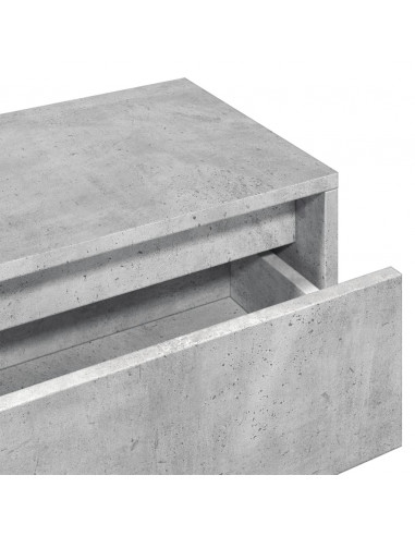 Set Mobili da Ingresso 4 pz Grigio Cemento in Legno Multistrato