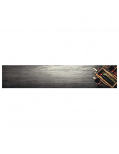 Tappeto da Cucina Lavabile Bottiglia Vino 60x300 cm in Velluto 2