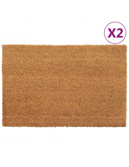 Zerbini 2 pz Naturale 40x60 cm in Fibra di Cocco