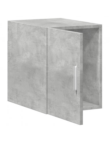 Mobile a Parete Grigio Cemento 30x42,5x40 cm Legno Multistrato