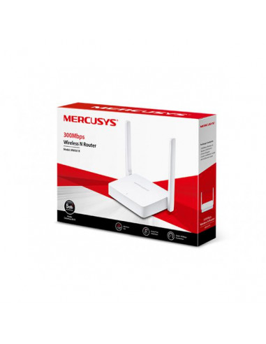 Mercusys MW301R router wireless Banda singola (2.4 GHz) Fast Ethernet Bianco