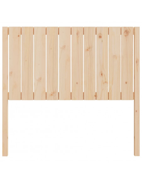 Testiera per Letto 105,5x4x100 cm in Legno Massello di Pino