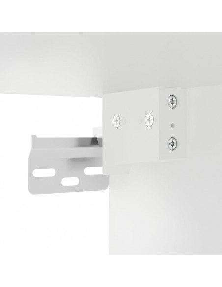 Set Mobili Porta TV 3 pz Bianco in Legno Multistrato