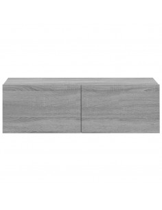 Set Mobili Porta TV 3 pz Grigio Sonoma in Legno Multistrato