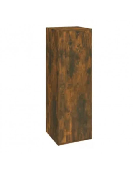 Set Mobili Porta TV 3 pz Rovere Fumo in Legno Multistrato