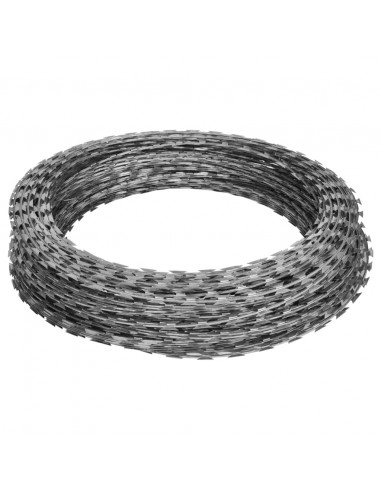 Rulli Filo Spinato 2 pz Elicoidale in Acciaio Zincato 60 m
