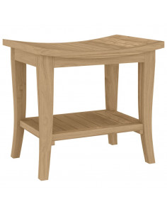 Tavolino da Bagno 50x35x45 cm in Legno Massello di Teak