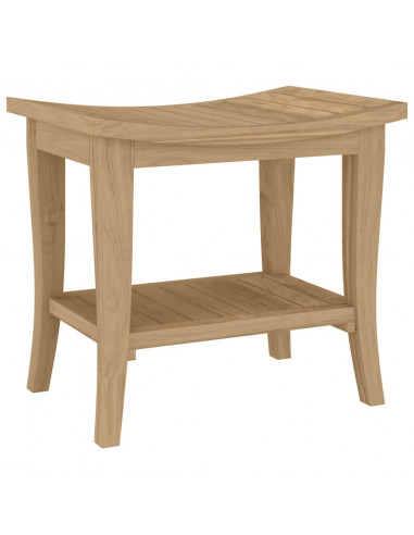 Tavolino da Bagno 50x35x45 cm in Legno Massello di Teak
