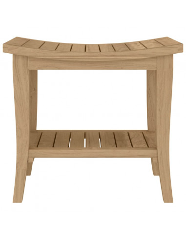 Tavolino da Bagno 50x35x45 cm in Legno Massello di Teak