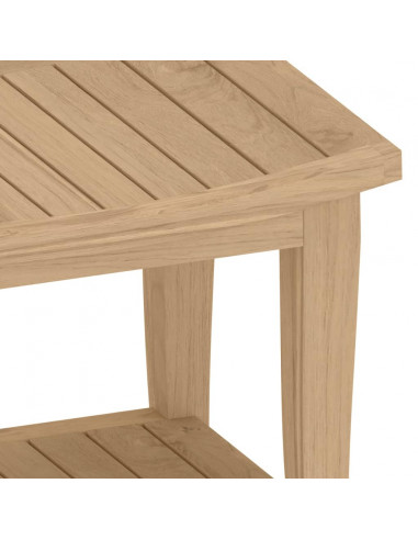Tavolino da Bagno 50x35x45 cm in Legno Massello di Teak