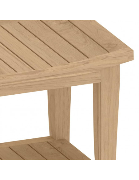 Tavolino da Bagno 50x35x45 cm in Legno Massello di Teak