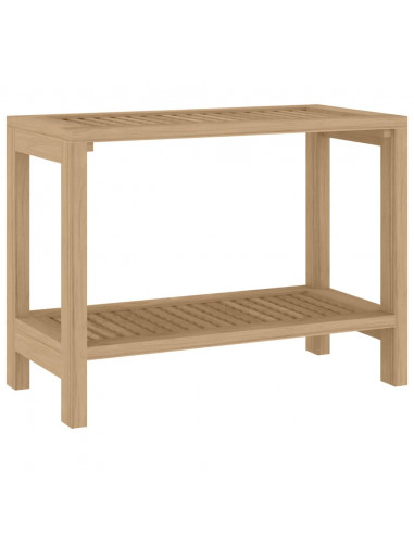 Tavolino da Bagno 60x30x45 cm in Legno Massello di Teak