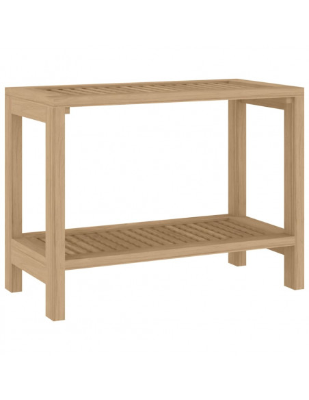Tavolino da Bagno 60x30x45 cm in Legno Massello di Teak